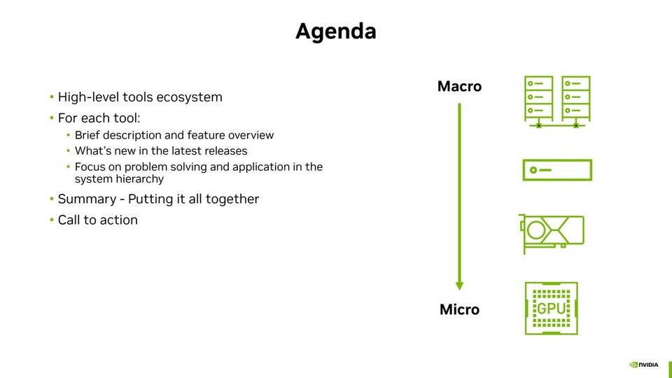 thumbnail of S51205 From the Macro to the Micro: CUDA Developer Tools Find and Fix Problems at Any Scale